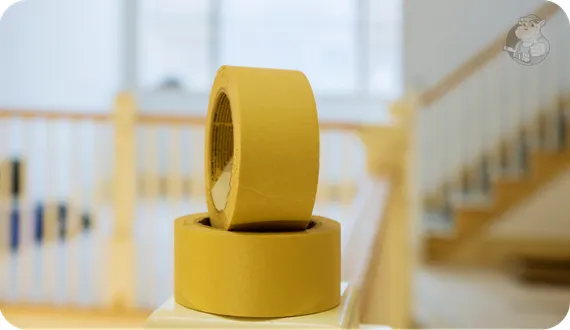 żółta taśma malarska do odcięć